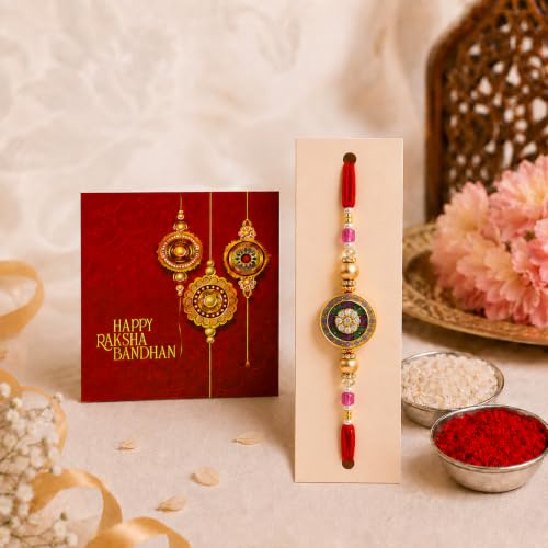 Image of Giftplease Customized Acrylic Photo Frame LED Light Lamp & Premium Rakhi Set for Brother | Personalized Rakshabandhan Gift Combo Pack with Roli Chawal & Greeting Card | Best Rakhi Gift for Bhaiya