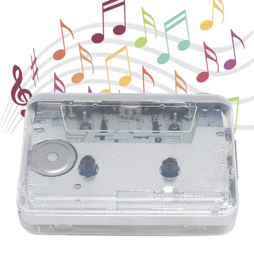 Portable Cassette Tape Player, Cassette to MP3 Converter, Portable Tape Player Audio Cassette to Digital Converter, with 3.5mm Headphone Jack, Auto Reverse ? Clear Stereo