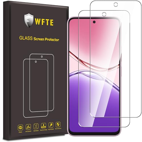 WFTE [2-Pack Protector de Pantalla para OPPO A5 Pro,9H Dureza,Huellas Dactilares Libre,Sin Burbujas,Cristal Templado Protector de Pantalla OPPO A5 Pro 5G