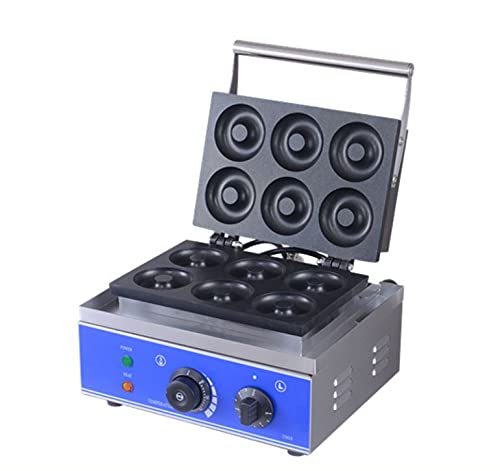 Shoppers Hub PNQ 2000W Teflon Coated Electric 6 Slot Donut Waffle Machine Maker Wheel Donut Machine Round Cake Donut Pastry Machine for Ideal Heavy Duty Use in Bakeries, Home Start Ups, Cloud Kitchens, Cafes, Hotels and Restaurants (6 Donuts per Batch, Each Donut Diameter 3 Inches Approx)-image-23