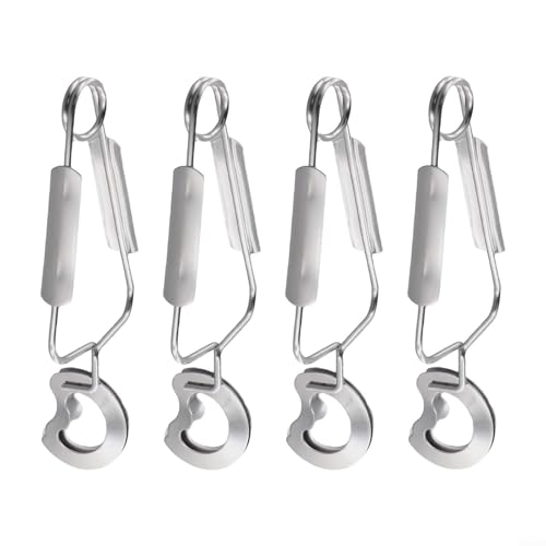 Gdfnmogo 4Pcs Escargot Forks,Stainless Steel Escargot Snail Tongs,Cooking Tongs,Kitchen Food Tong With Seafood Fork For Seafood,Snails,Salad