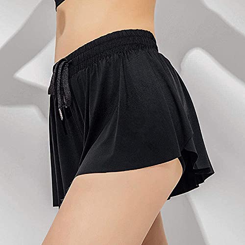 N A Dames 2-in-1 Marathon Sneldrogende Shorts, Gym Losse Sport Shorts, Onvervormbare Elastische Short, Oefening Joggen… - Image 5