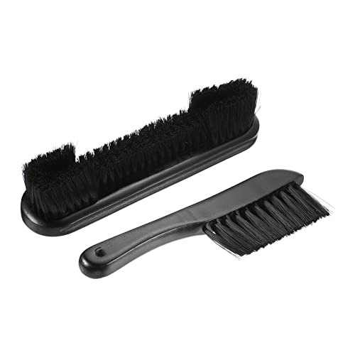 PATIKIL Billiard Pool Table Rail Brush Set, 2-in-1 Pool Table Cleaning Brush Kit Wooden Handle Nylon Bristles for Billiards Table, Black - Image 4