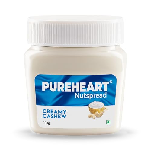 Image of Pureheart Nut Spread Creamy Cashew (100 gm) Nutty Spread for Breakfast, Delicious, Smooth & Creamy Snack