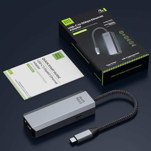Minthouz 5Gbps USB-C to Ethernet Adapter with 95W PD, RJ45 to USB C, Gigabit LAN Ethernet Network Adapter for Windows, Mac OS, iPad OS, Chrome, Linux and More - image 9