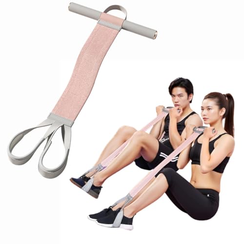 Image of 2025 New Yoga Pedal Resistance Fabric Band with Handles Anti-Broken Elastic Sit Up Pull Rope for Strength Training 120lb Full-Body Excercise Band Portable Unisex Resistance Exercise Bands