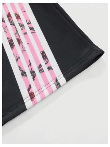 Men's Side Striped Baggy Sweatpants Graphic Drawstring Waist Wide Leg Jogging Pants Streetwear4