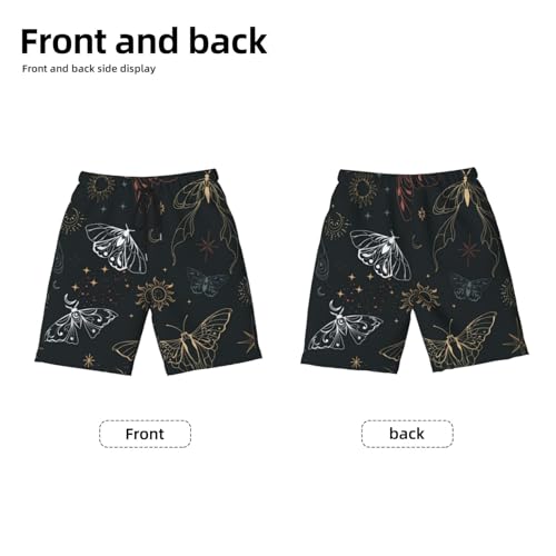 Men's Butterfly Graphics Shorts Drawstring Waist Butterflys Print Workout Track Streetwear Shorts with Pocket3