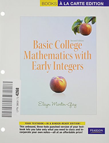Basic College Mathematics With Early Integers 0321748697 Book Cover