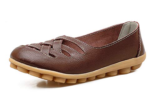 Image of VenusCelia Women's Braided-Nests Walking Flat Loafer