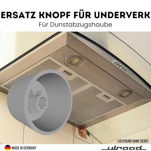 ULROAD Ersatzteil Knopf kompatibel mit IKEA Underverk Rytmsik Drehknopf Ersatz Dunstabzugshaube Drehzahlschalter