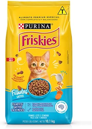 Meu pet merece o melhor? Entenda por que a escolha da ração impacta diretamente a vida do seu companheiro. 27 Purina Friskies Ração Gatos Filhotes Friskies Frango E Leite 10 1...