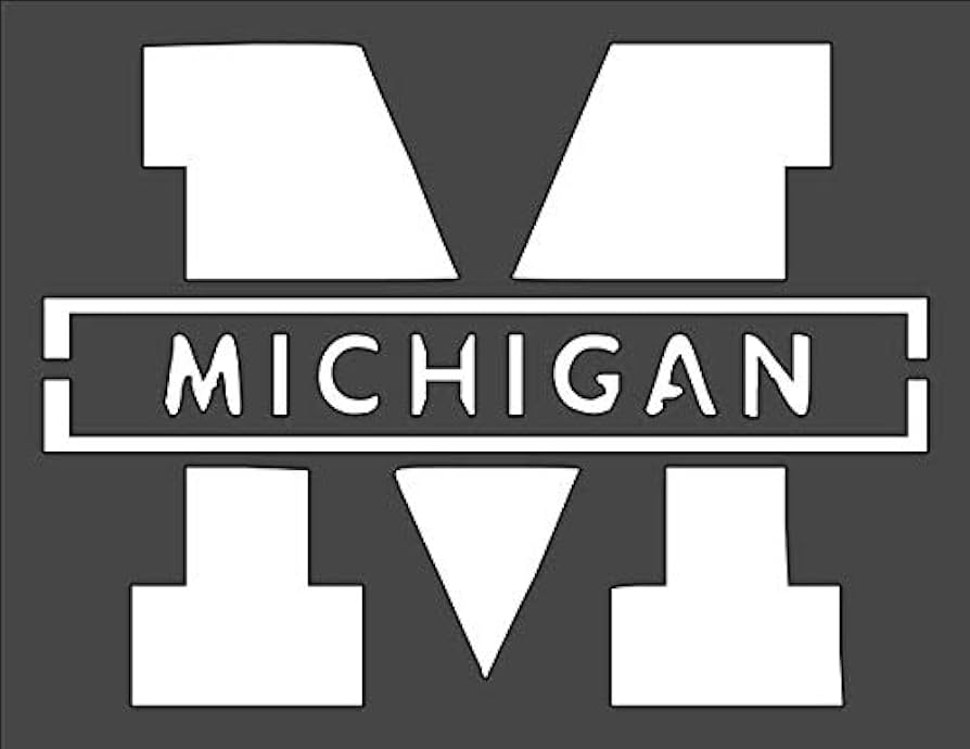 Amazon.com : 1- 5x6 inch Custom Cut Stencil, (PE-32) Michigan Arts and Crafts Scrapbooking Painting on The Wall Wood Glass : Arts, Crafts & Sewing