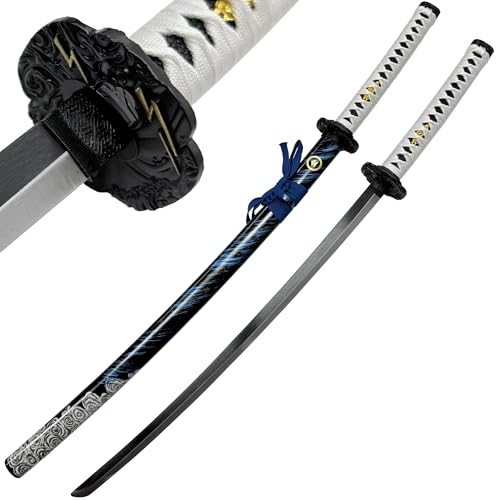ShangYaSM Sword from the Ghost of Tsushima, Jing Jing Ren Sword, Carbon Steel, 40.55 inches, Used for Cosplay and Collection