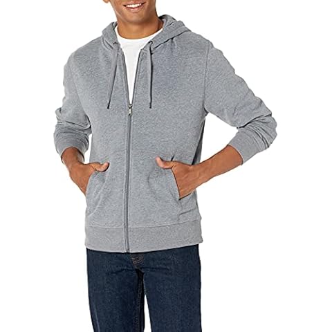 Amazon Essentials Sudadera de Forro Polar con Capucha y Cierre de Cremallera Completo para Hombre Cover