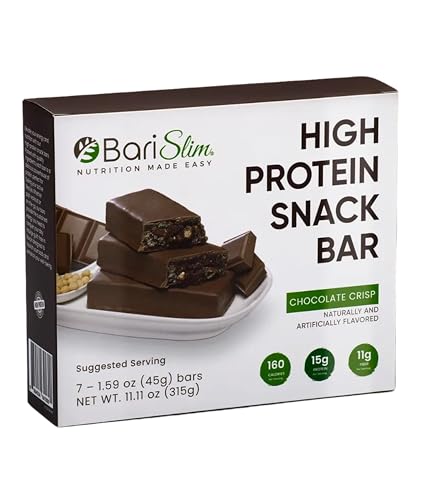 Barra proteica BariSlim sabor chocolate 13 oz miniatura 1