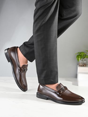Image of Server Slip-On Mens' Formal Shoe | Pull On Stylish Non-Lace Design | Soft Cushioned Insole for Comfort | Premium Craftsmanship & Durable Build | Perfect for Office & Formal Wear | Loafer Look