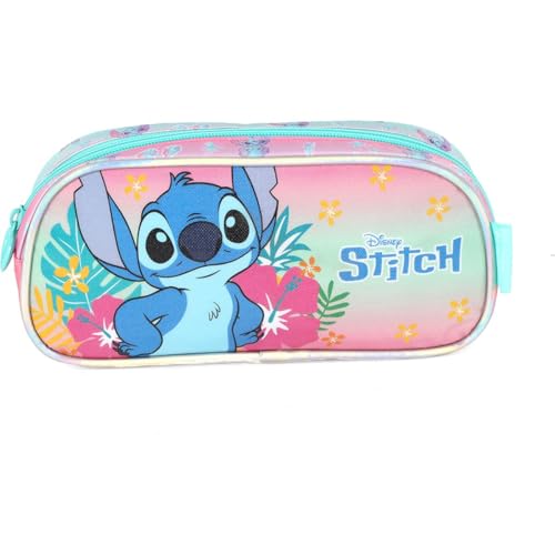 Estojo Simples, Luxcel, Stitch, Rosa