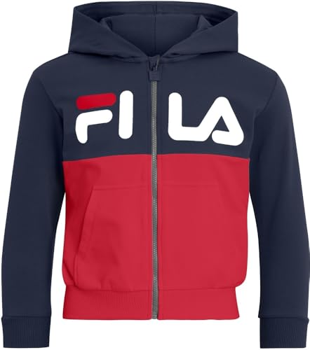 FILA Lonay Blocked Zip Hoodie veste zippée enfant pour éviter le coup de froid au parc