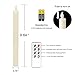 DRomance Ivory Flameless Taper Candles with Remote and Timer 6 Pack Battery Operated LED Flickering Taper Candles Real Wax Dimmable Light Dinner Wedding Holiday Decor(0.78