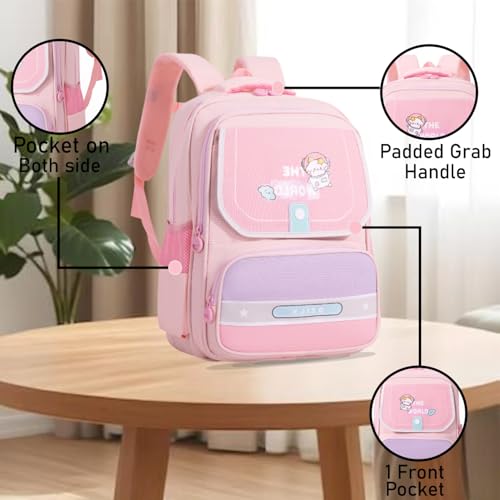 Image of Tinytot 22 Litre 17-Inch Waterproof Large School Bag for Boys & Girls, Kids School Bag, School Backpack for Girls and Boys, for Kids, Ideal for Children