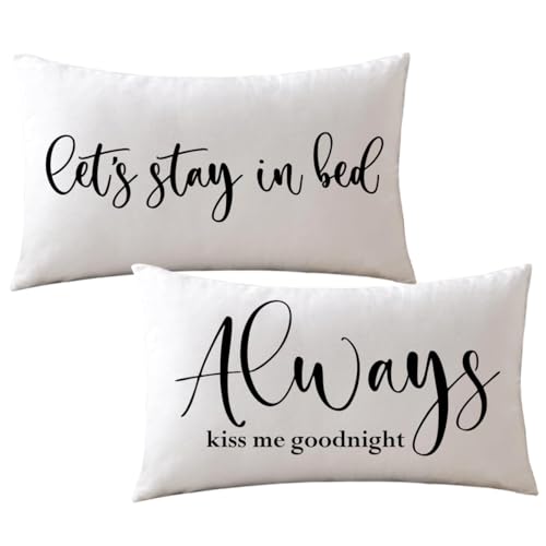 Stay in Bed Couple Pillow Covers
