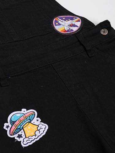 Image of KiddoPanti Boys Denim Dungaree Shorts