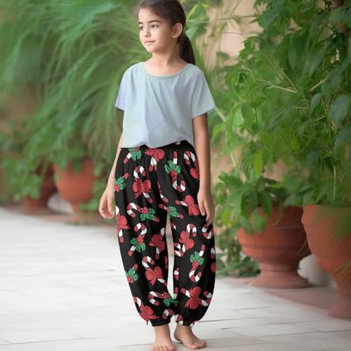 Boy's Harem Pants School Party Athletic Long Bloomers Sweatpants Breathable Casual Stretchy Running Trousers4