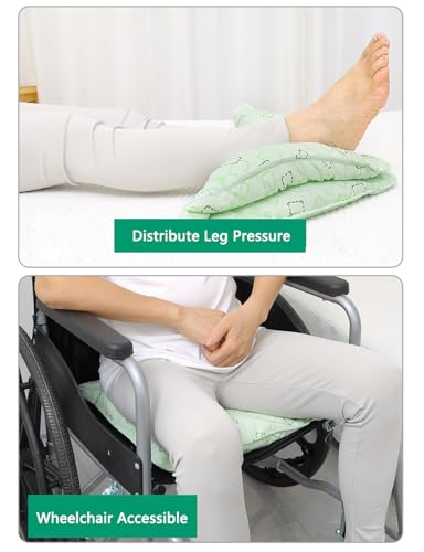 Coussin de soin des escarres carré vert lavable pour patient alité