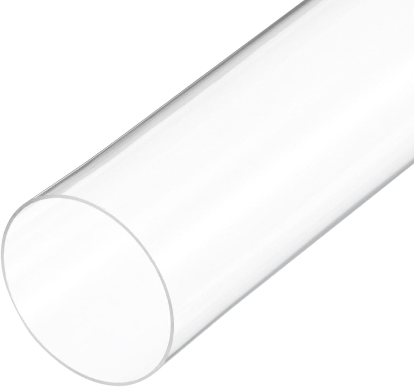 14" Clear Plastic Rigid Pipe 18mm ID x 22mm OD (0.7" ID x 7/8" OD) Acrylic Round Polycarbonate Tubing, [for Plumbing, Hydraulics, Aquarium]