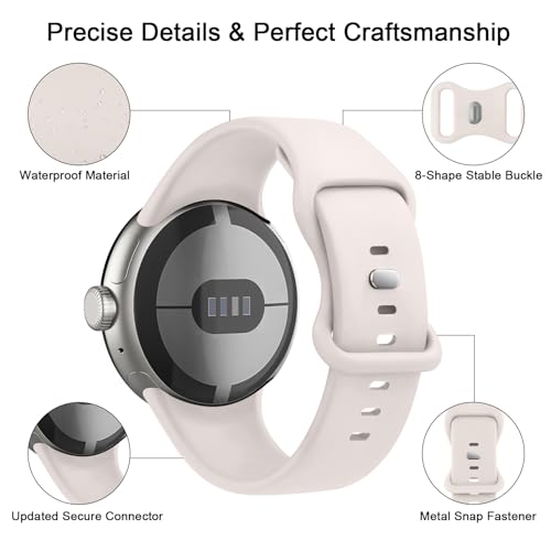Correa de silicona para Google Pixel Watch 41mm miniatura 7