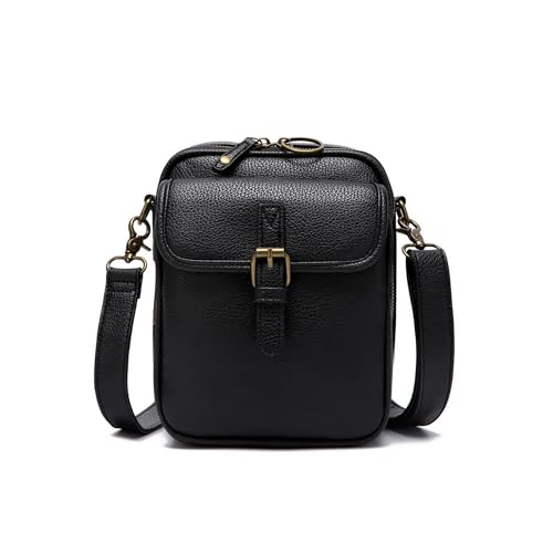 Collaboraten1 Crossbody Leather Bag, Crossbody Leather Bag with Card Slots, Anti-Theft Shoulder Bags Women