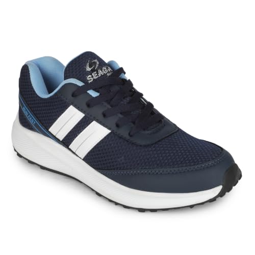 Image of SEAGA Sports Men Running Sports Shoes | Super Soft Breathable Casual Sneakers for Men | Anti-Skid Sole | Cushioned Insole | Lightweight Shoes Pack of 1