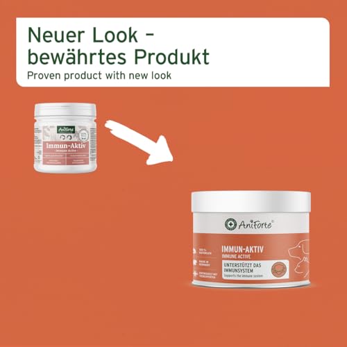 AniForte Immun Aktiv für Hunde & Katzen 250g - Kräutermischung für mehr Vitalität & Wohlbefinden, natürliche Abwehrkraft, Stärkung des Immunsystem, reich an Mineralien, ohne künstliche Zusätze, Natur