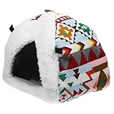 Cachette pour hamster : nid chaud respirant et confortable pour les petits animaux de compagnie, tels que hamster, rat chinchilla, petite maison pour hamster