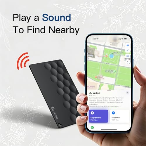 Image of 2026 Apple MFi Certified Wallet Tracker Smart Card for Find My iPhone Ultra Thin Air Tracker Tag for Travel, 5 Years+ Staying Power, IP69 Waterproof, Key Finder & Item Locator for Keys, Bags, Passport