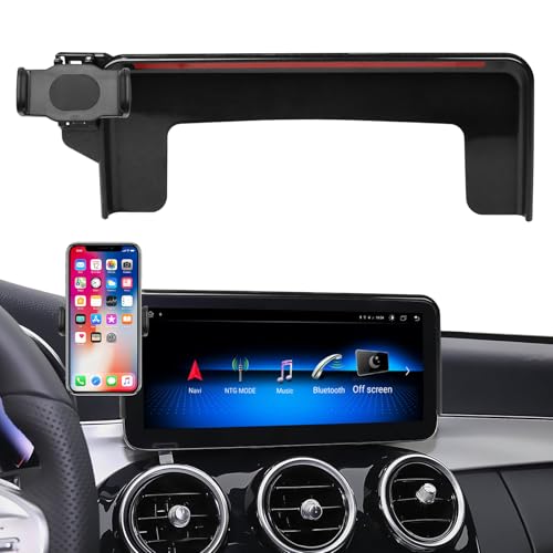 TTCR-II 10.25-in Kompatibel mit Mercedes Benz GLC Handyhalterung Smartphone Halter für C Klasse W205 2019-2021/GLC X253 2020-2022/V-Klasse W447 2020-2022 (Nicht für 7/8 4ZollBildschirme geeignet)