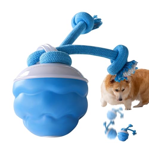 zwxqe Squeaky Rolling Toy, Smart Rolling Balls, USB Rechargeable Roll...