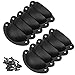 Boutons de Porte Lot de 10 Poignées Boutons de Meuble Vintage Boutons de Tiroir Metal Coquille et Bouton de Meuble pour Placards Armoire Commode Tiroirs Noir