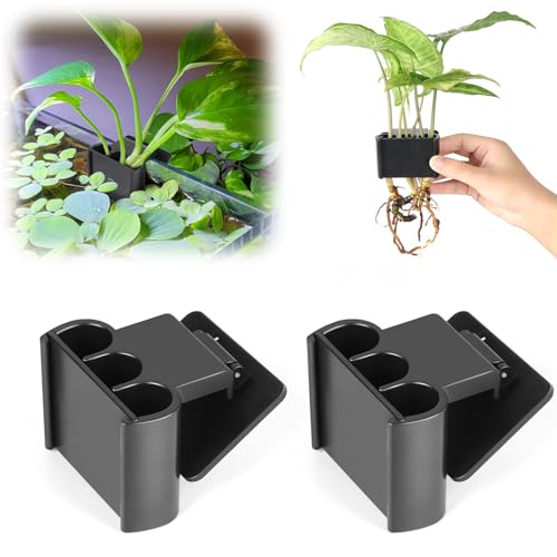 2 Pk Upgraded Aquarium Plant Holder, Hanging Aquarium Plant Holder