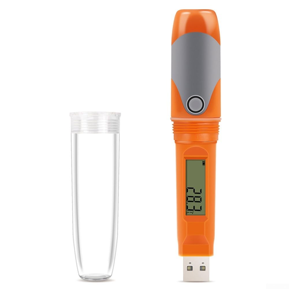 Registratore dati alimentato tramite USB con registrazione a intervalli regolabili per monitoraggio della temperatura e dell'umidità della catena del freddo