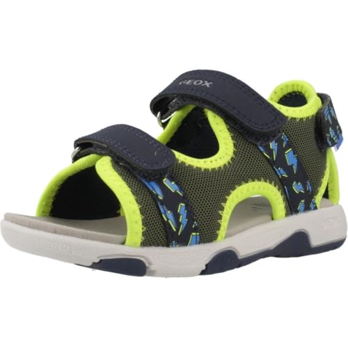 Geox B Sandal Multy Boy A, Sandalia Bebé-Niños, Pistachio/Navy, 23 EU