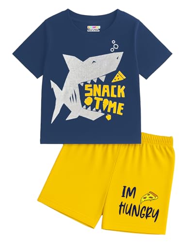 Image of Kuchipoo Boys Regular Fit Cotton T-Shirts and Shorts Set