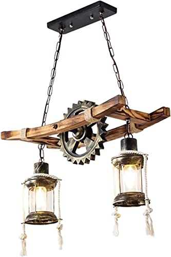 Lustre industriel engrenage pour corriger un manque de style