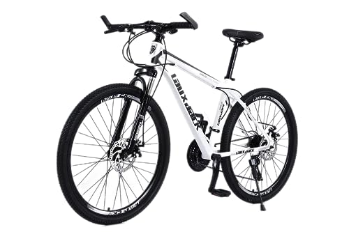 Lauxjack 26 Zoll Fahrrad, Mountainbike Scheibenbremse 21 Gang Kettenschaltung für Jungen, Mädchen, Damen & Herren