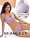 FINETOO 6 pack Seamless Underwear for Women Sexy Low Rise Hipster Wave Edge No Show Bikini Panties Womens Cheeky S-XL
