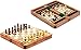 Magnetisches 3-in-1-Holz-Schachbrett, Schachbrett und Backgammon-Brettspiel, Lernbrettspiele, faltbares Holzschach-Set für Kinder und Erwachsene, 10 Stück