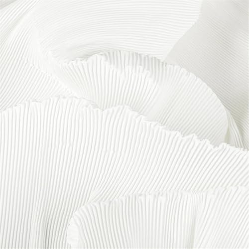Tissu plissé uni 100x150 cm au mètre résistant pour couture de robe