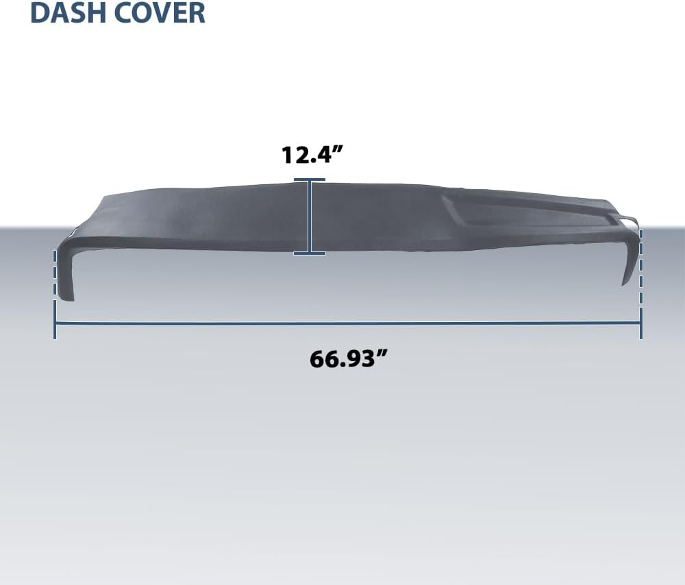 PIT66 Dash Bezel Cover Compatible with 2002-2005 Dodge Ram 1500/2003-2005 Dodge Ram 2500 3500 Instrument Panel Cover Blue