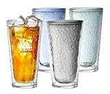 KLIFA- NICE- 20 oz, Set of 4, Acrylic Insulated Tumbler Set, Double-wall Drinking Glasses, BPA-Free, Shatter-Proof Plastic Drinkware, Dishwasher Safe Cups, Assorted